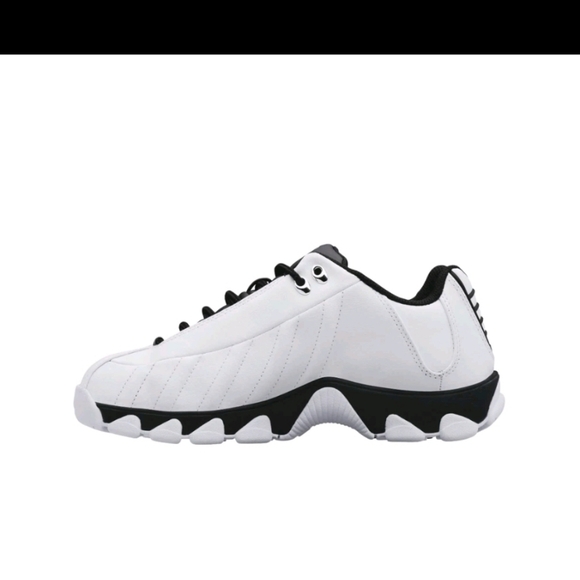 K-Swiss Men's ST329 CMF Leather Tennis Sneaker White/Black - Picture 6 of 7